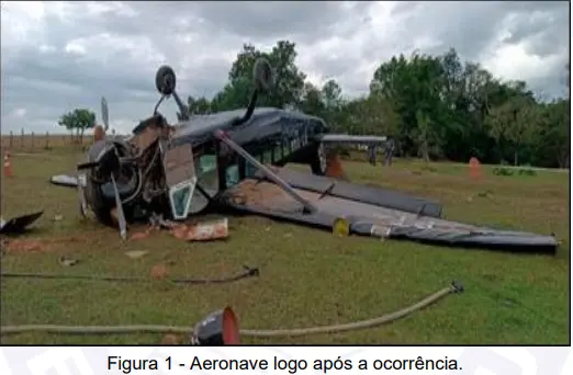 aeronave após ocorrência
