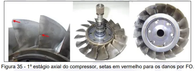 estagio axial do compressor